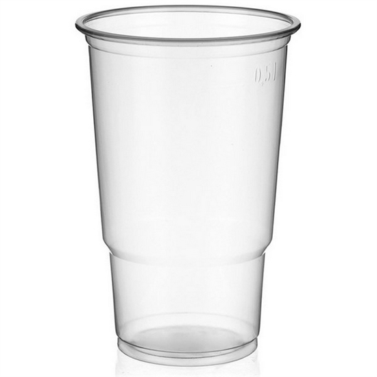 Fadøls Plastglas 0,5 ltr. 16x50 stk