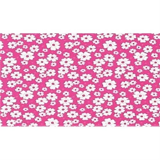Voksdug pink med blomster 1x1.40m