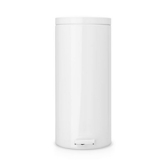 Pedalspand i hvid 30 ltr.
