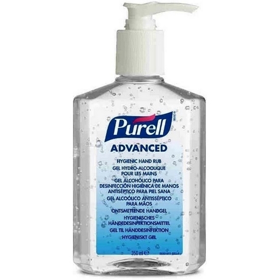 Purell GEL Hånddesinfektion Advanced med Pumpe 1x350ml Håndsprit