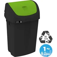 Affaldsspand Miljøvenlig, 25L Grønt Vippelåg 