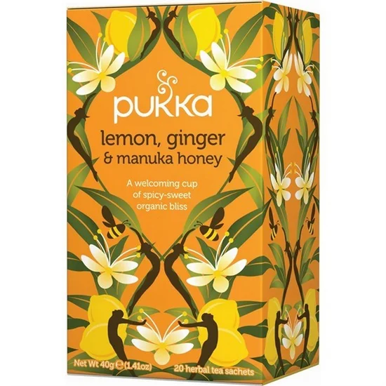 Pukka The Lemon Ginger & Manuka Honey 20 breve