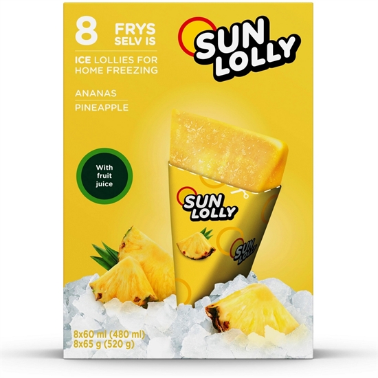 Is Sun Lolly Ananas 8 stk