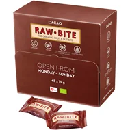 Rawbite Cacao Vegan Snackbox 45x15g Øko