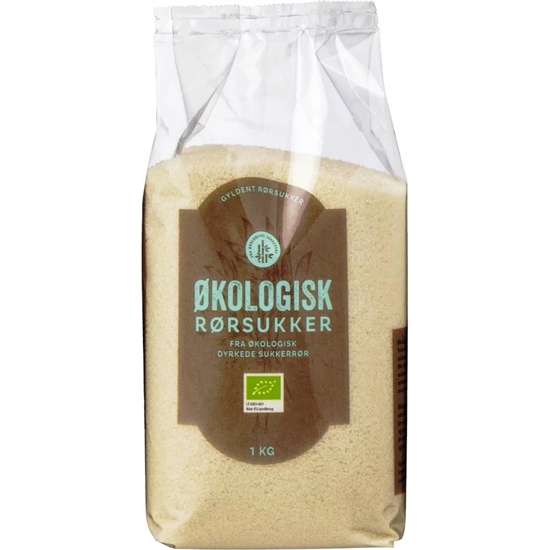 Rørsukker lyst / gyldent Økologisk 10x1 kg