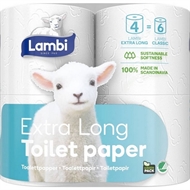 Lambi Toiletpapir 3-lag 6x4 ruller