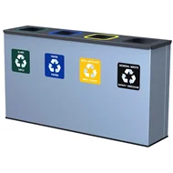 Affaldssortering EcoStation til 4 sække