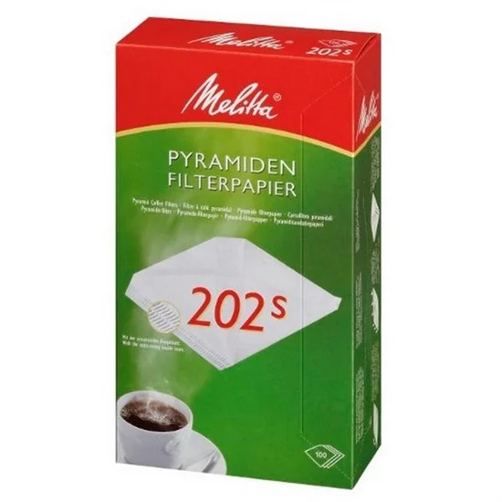 Kaffefilter, Pyramide 202, Melitta 100st