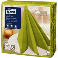 Servietter Tork Linstyle som Stof 39x39 cm Pistacie 50 stk