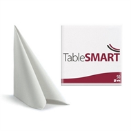 Servietter Tablesmart Airlaid Som Stof Hvide 50 stk