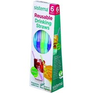 Sugerør Plast Genanvendelige Sistema 6 stk