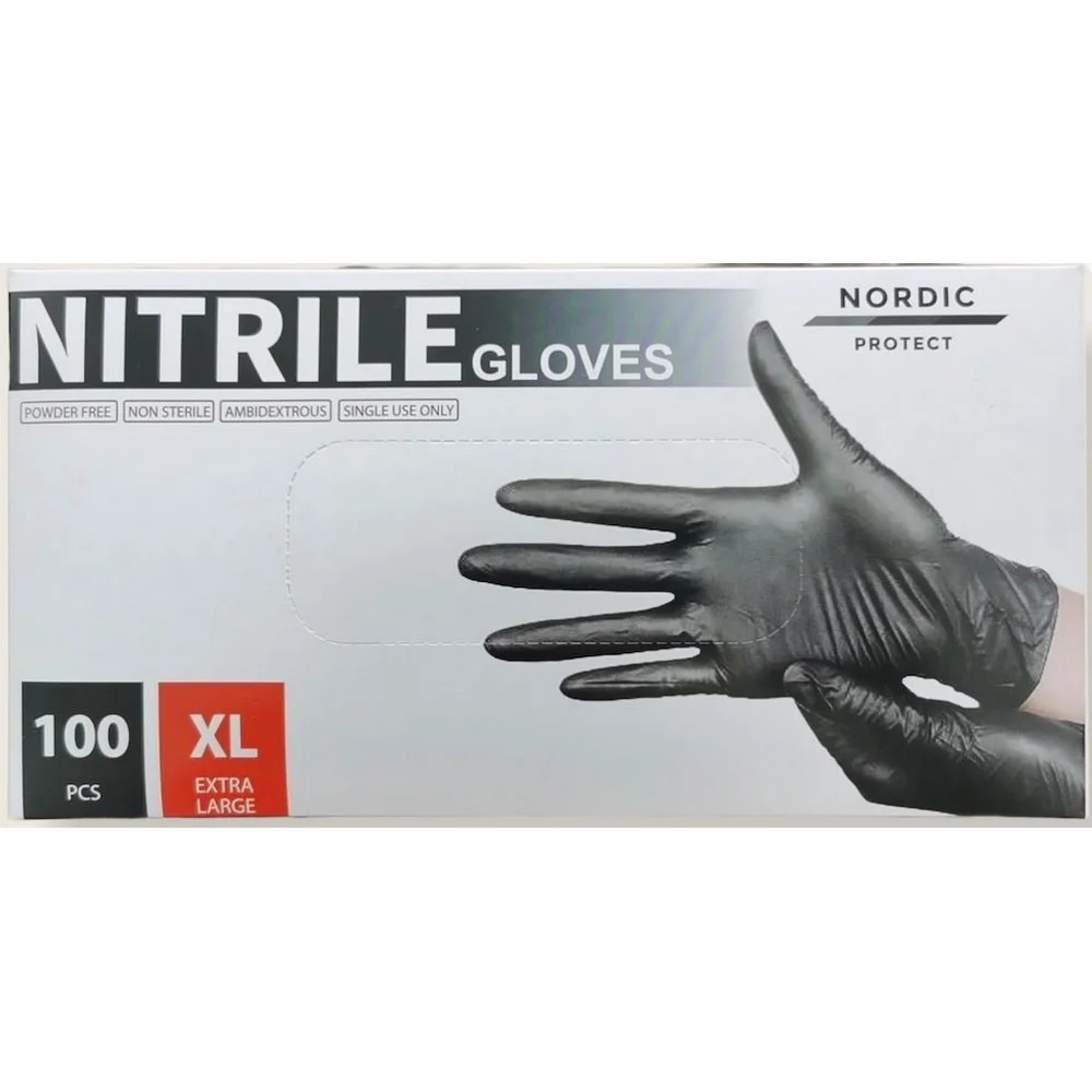 Nitril pudderfri handsker 100 stk - Fra 79,40 KØB billige