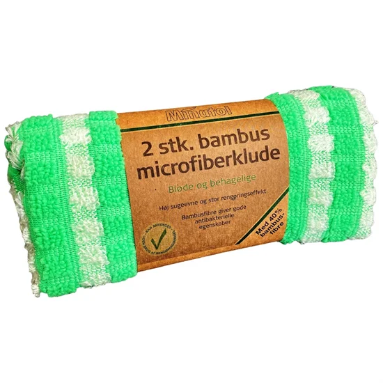 Microfiberklude med bambusfibre 2 stk