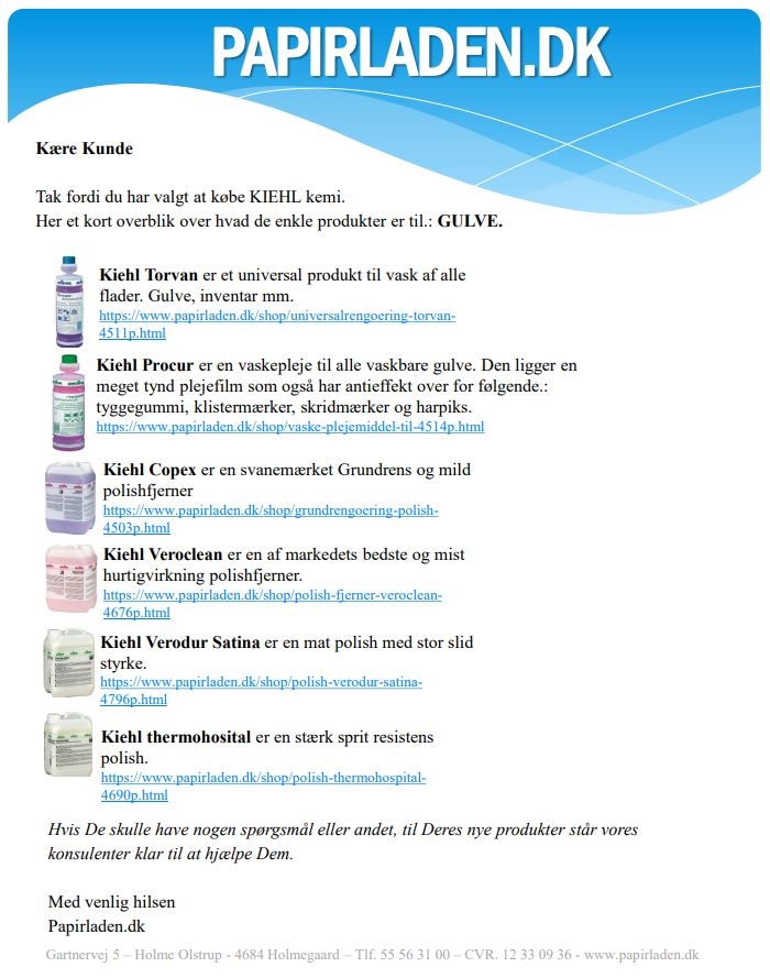 Katalog Rengøring Gulve